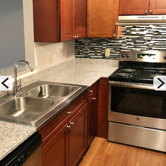 Cherry Cabinets, Granite Countertops